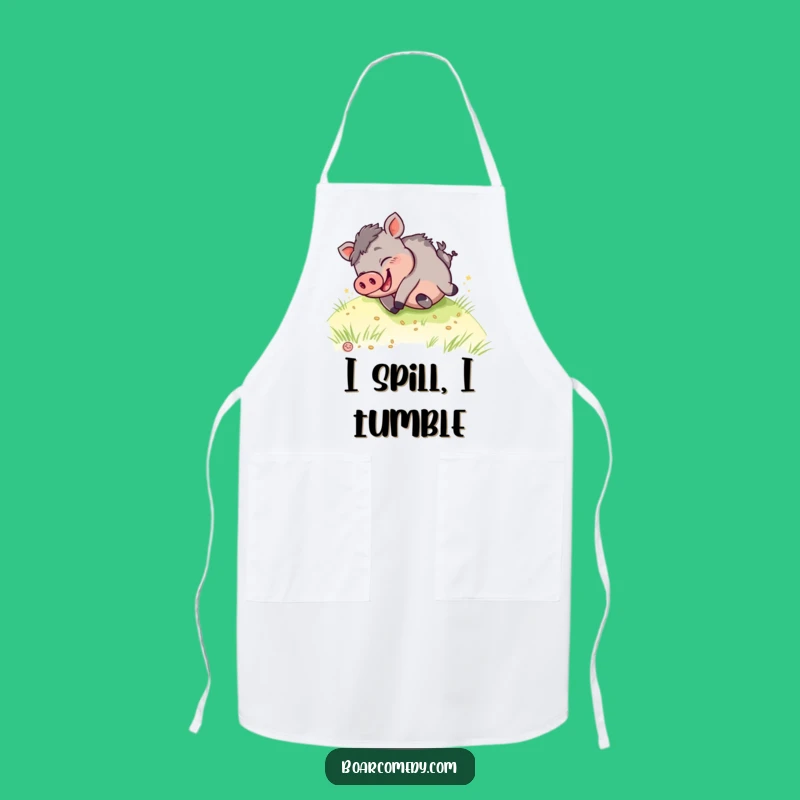 Funny Kawaii Boar Apron - Hilarious Chef Design - Kitchen Fun & Perfect Funny Gift