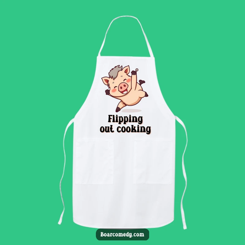 Funny Tumbly Boar Apron - Playful Design, Kitchen Fun, Perfect Funny Gift