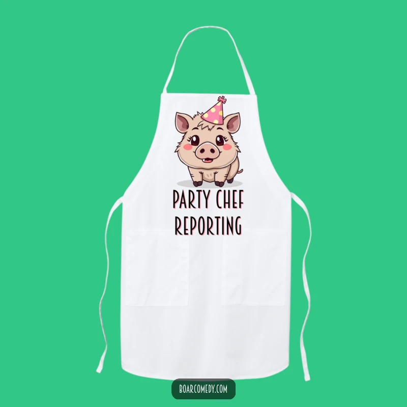 Funny Party Boar Apron - Surprise Chef Design, Kitchen Fun, Perfect Funny Gift
