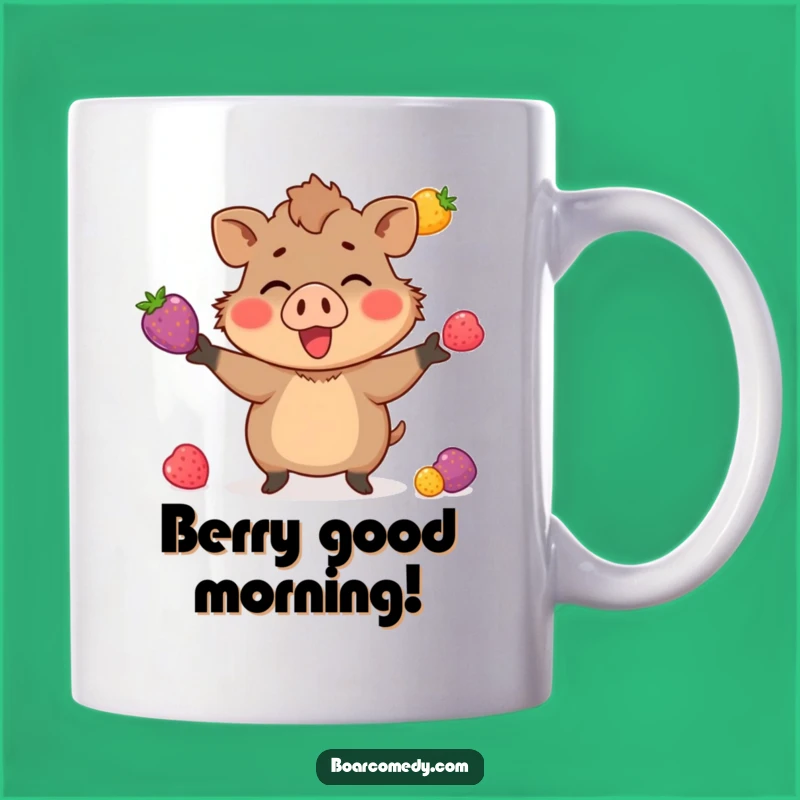 Funny Berry Juggling Boar Mug: A Skillful and Hilarious Gift