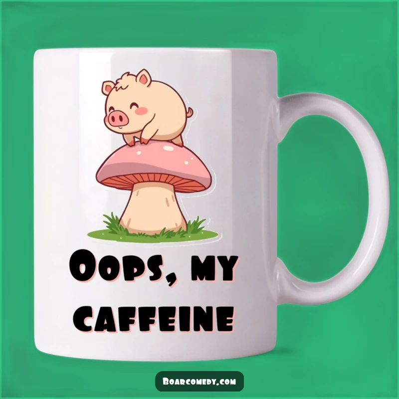 Funny Boar Mushroom Trip Mug: A Hilarious Gift for Clumsy Friends