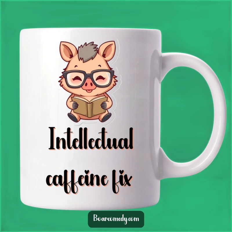 Funny Boar Smarty Pants Mug: Hilarious Gift for the Bookworm Boar Lover