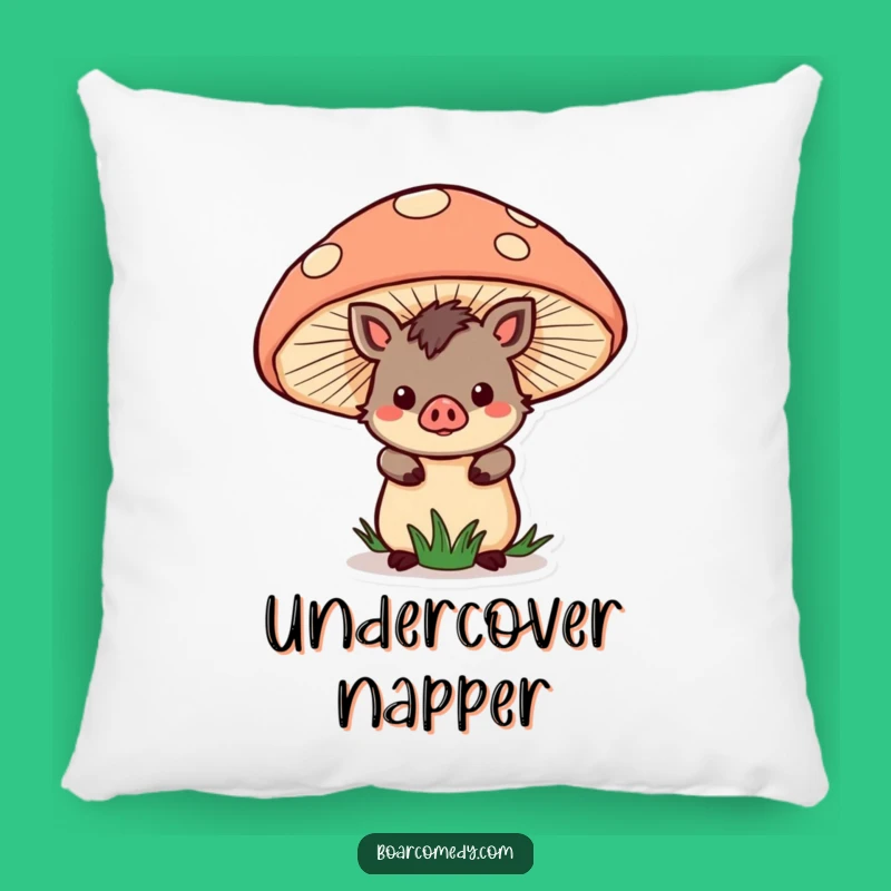 Cozy Funny Kawaii Boar Mushroom Pillow: Soft Comfort Meets Whimsical Charm