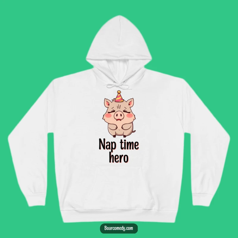 Funny Boar Party Yawn Hoodie: Cozy Comfort for Your Sleepy Shenanigans