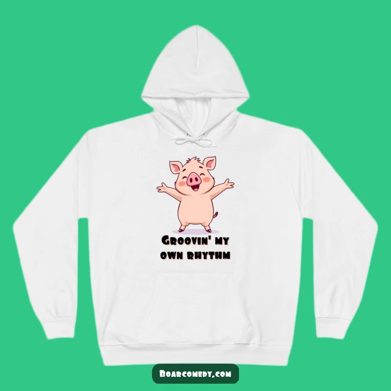 Funny Kawaii Boar Dancing Hoodie: Cozy Silly Moves Sweatshirt, Perfect Funny Gift