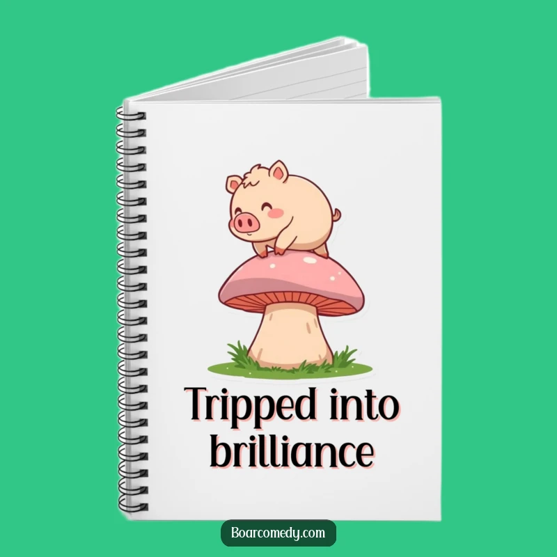 Funny Boar Mushroom Trip Notebook: Jot Down Laughs and Ideas