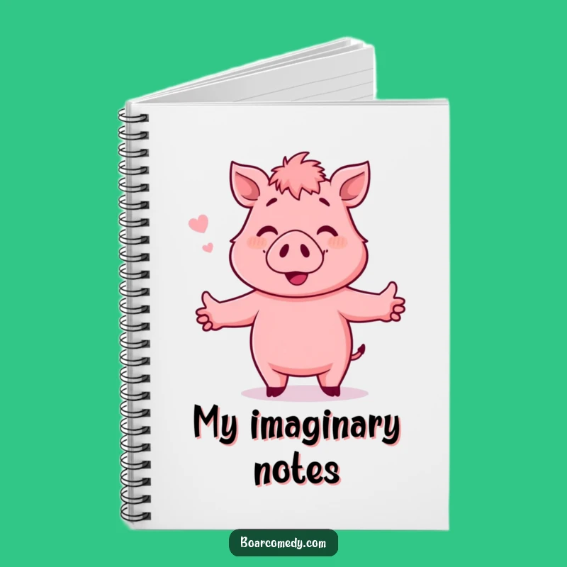 Funny Hugging Boar Notebook: Jot Down Loving Thoughts with Joy