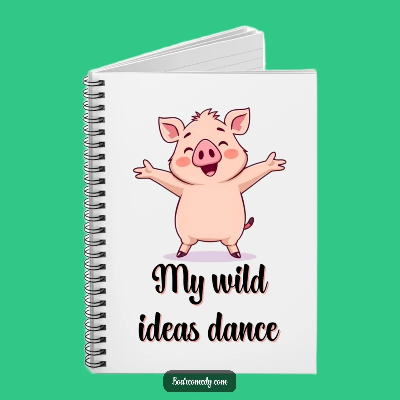 Funny Kawaii Boar Dancing Notebook: Silly Moves Journal, Great Funny Gift