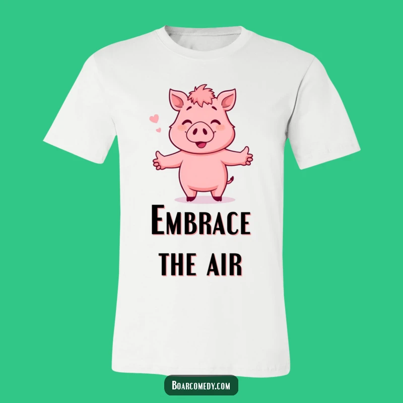 Funny Hugging Boar T-Shirt: Wear Your Affection with This Hilarious Tee