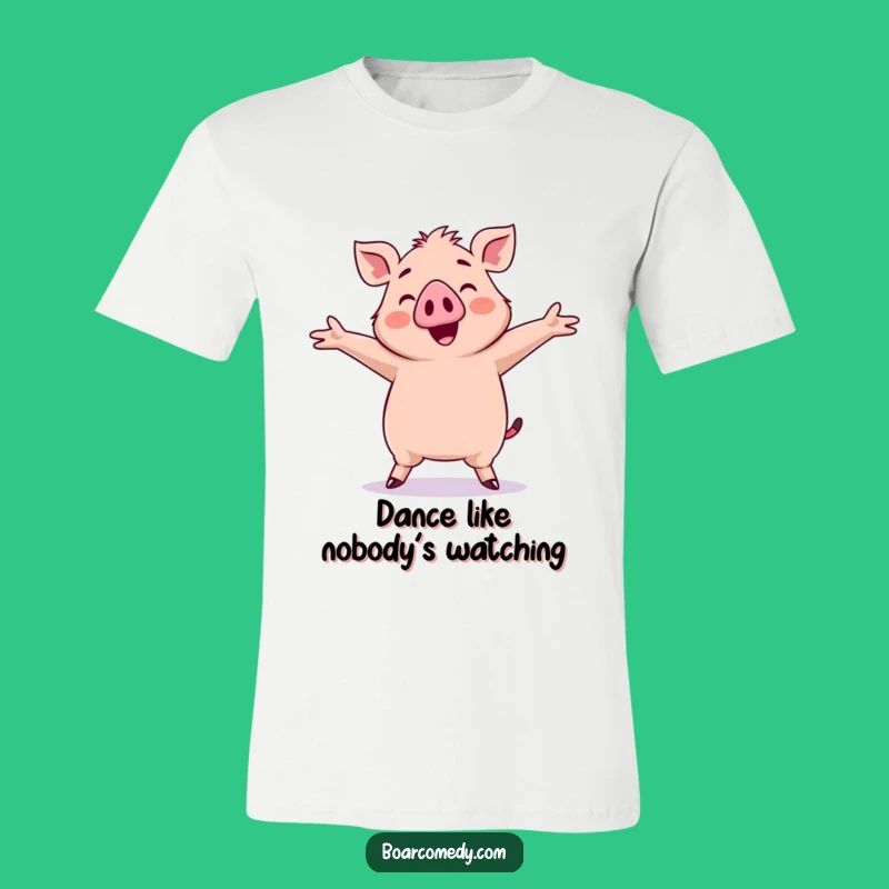 Funny Kawaii Boar Dancing T-Shirt: Silly Moves Tee, Awesome Funny Gift