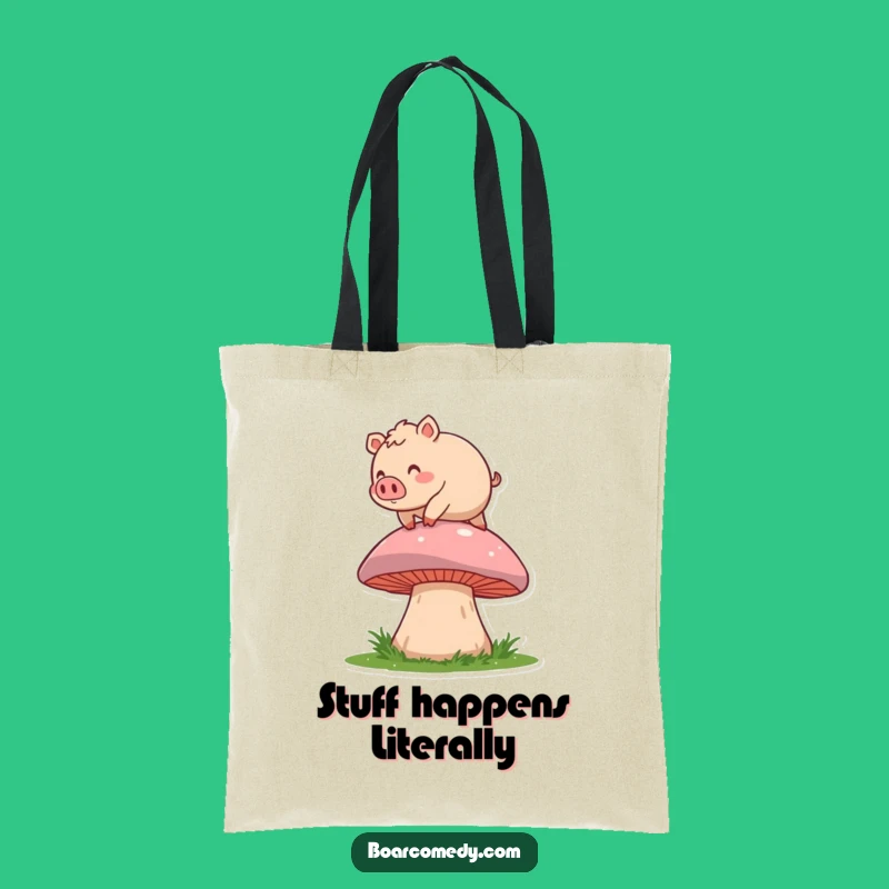 Funny Boar Mushroom Trip Tote: Carry Your Laughs in Style