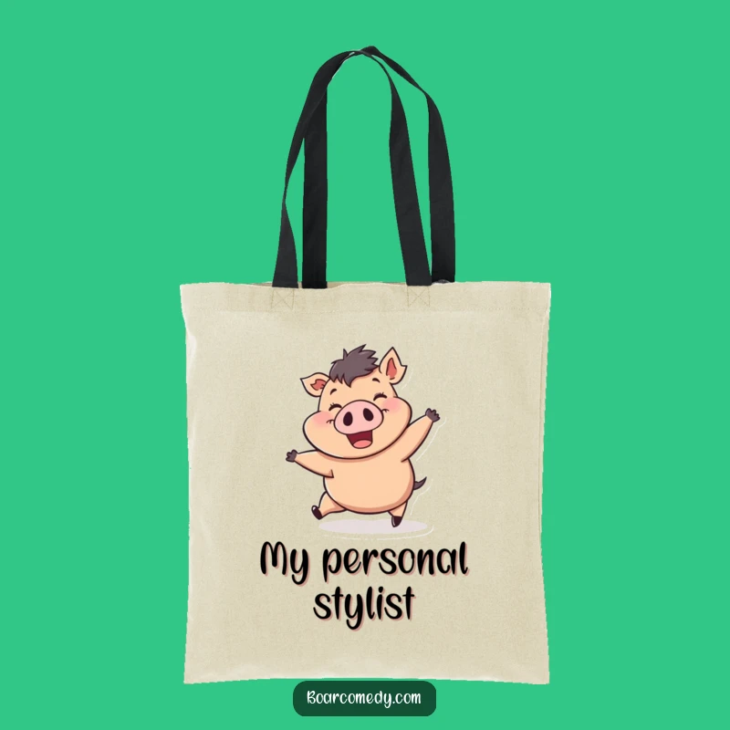 Funny Wind-Pushed Boar Tote Bag: Carry Your Enthusiasm Everywhere